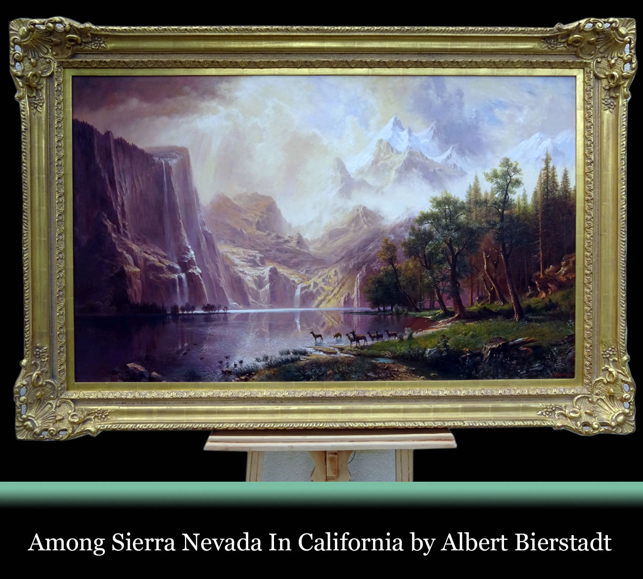 Among Sierra Nevada In California, Albert Bierstadt_Re-Creation