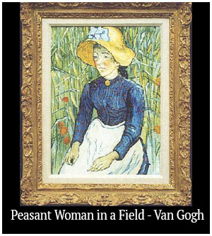 Peasant Woman in a Field - Van Gogh